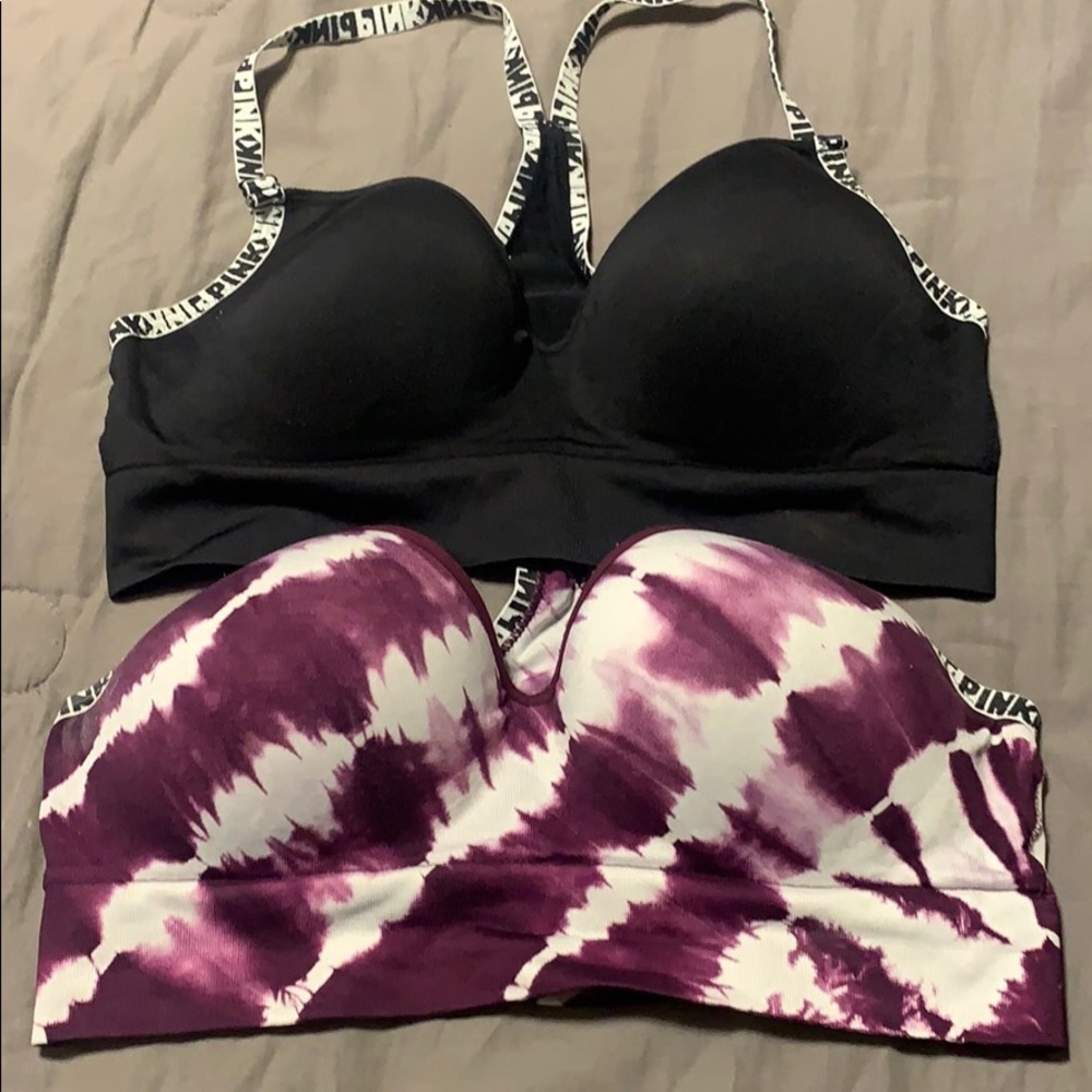Victoria secrets padded sports bra Duo size large